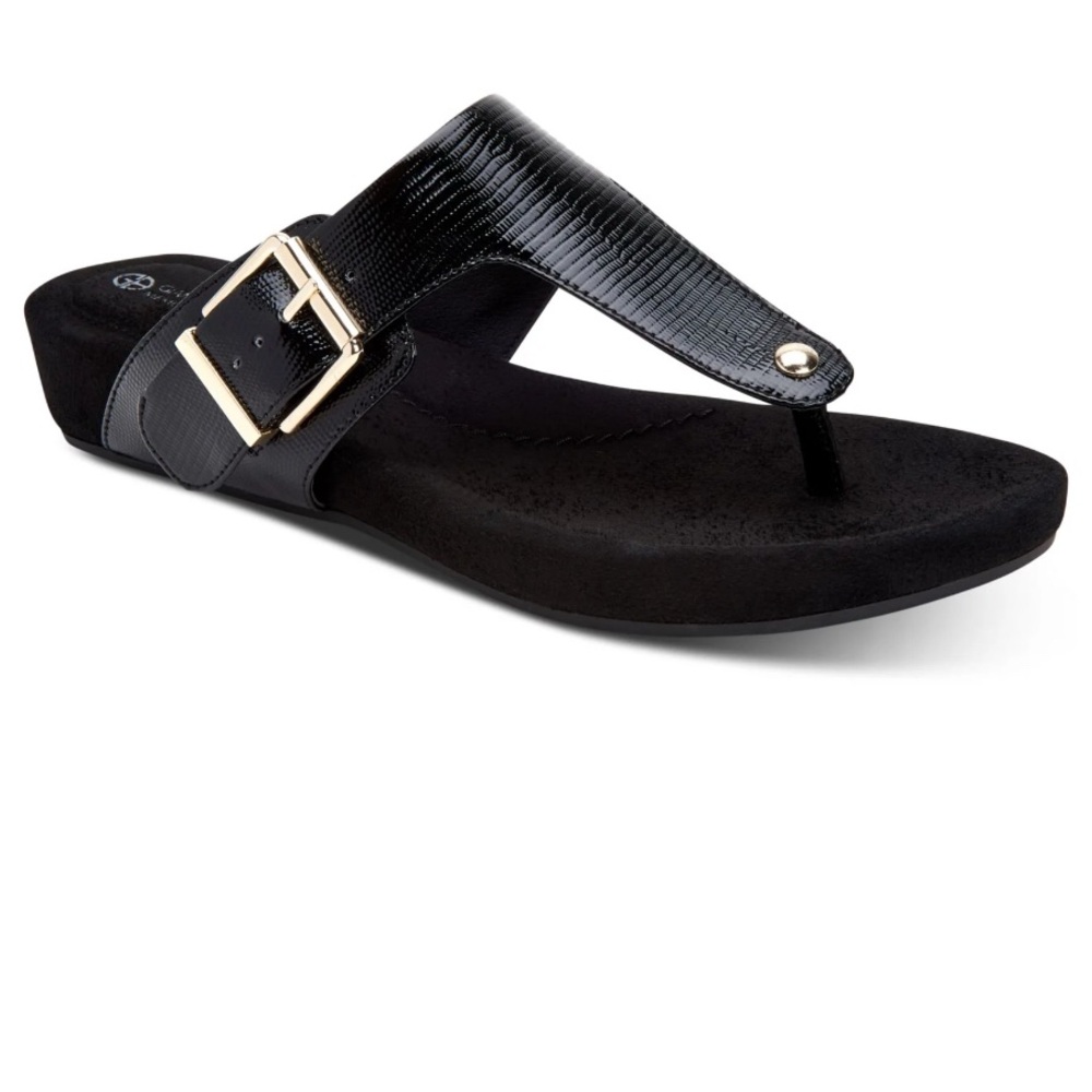Giani Bernini Womens RIVVERP Slip On Adjustable Flatform Sandals 10W